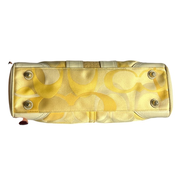 Coach Yellow and Cream Women's Bag - Picture 3 of 7